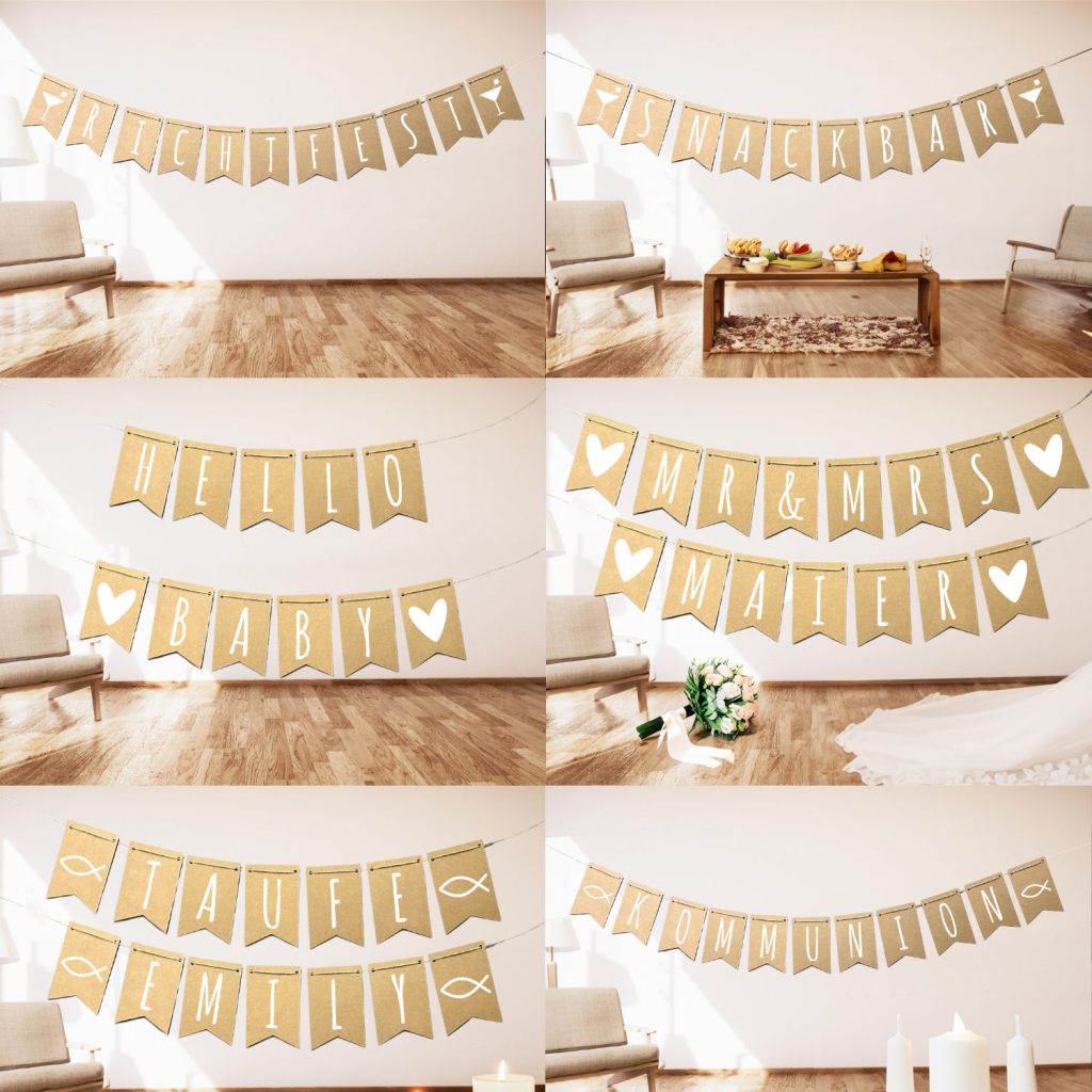 Wimpelkette verschiedene Variantionen