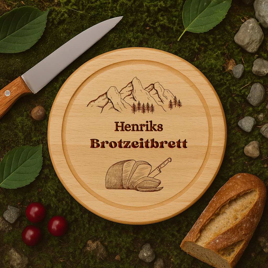 Holzbrett Rund – Brotzeitbrett